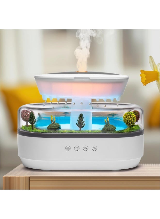 Compare Raining Cloud Aromatherapy Diffuser 250ML Raindrop Humidifier Rain Cloud Sleep Humidifiers Diffuser Essential Oil Diffuser Micro Landscape Ultrasonic Diffuser for Bedroom Office Hotel at KSA Price