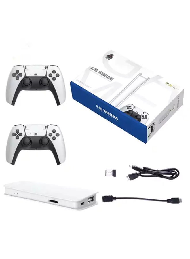 Compare 4K HDMI Retro Gaming Console Stick with Dual 2.4G Wireless Controllers – Plug and Play HD Video Game System with BuiltIn Classic Games and Multiplayer Support at KSA Price