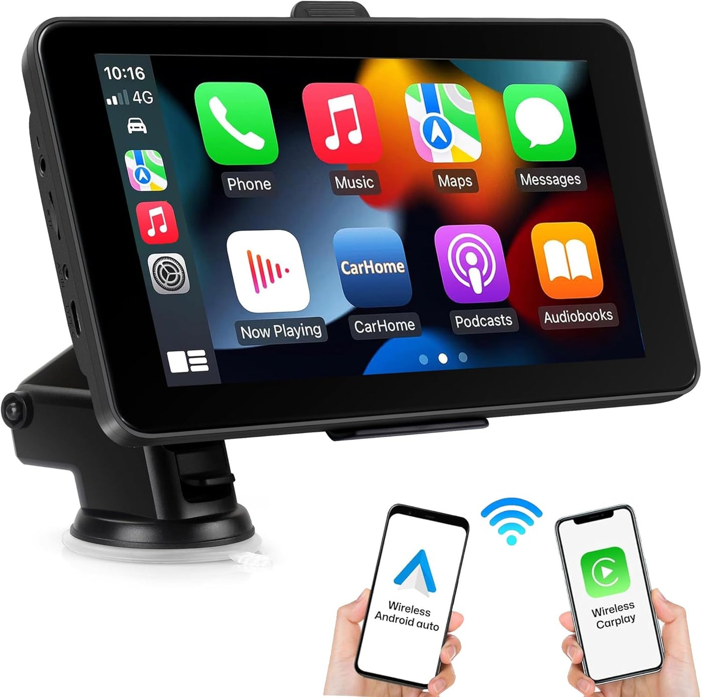 Compare NAVRUF 7 HD Wireless Apple CarPlay Android Auto Touch Screen Multimedia Player at KSA Price
