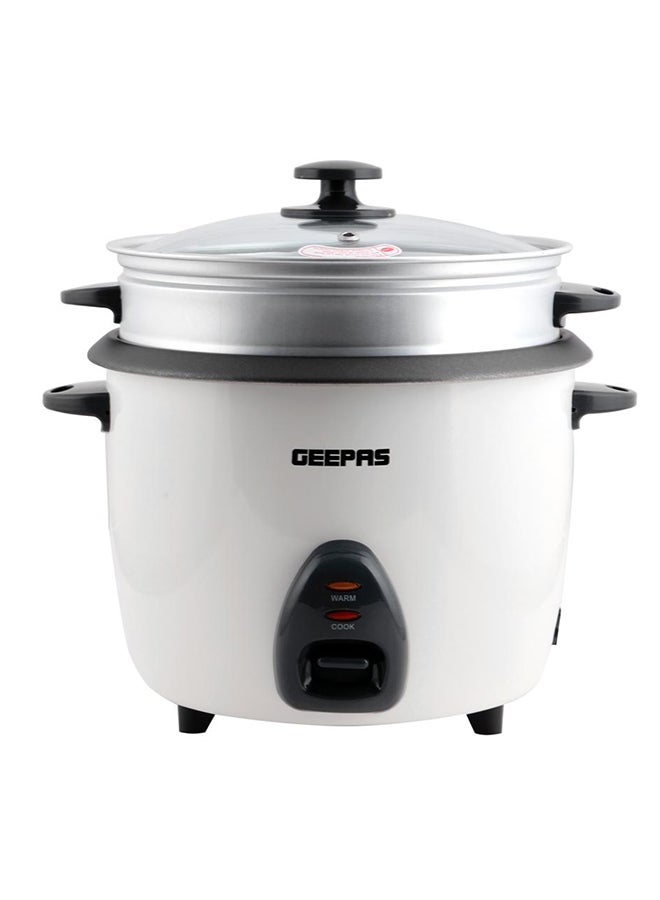 Compare Electric Rice Cooker  CookWarmSteam, HighTemperature Protection  Make Rice & Steam Healthy Food & Vegetables, Tempered Glass Lid, Non Stick Inner Pot | 2 Year Warranty 2.2 L 900 W GRC4326 WhiteBlackClear at KSA Price