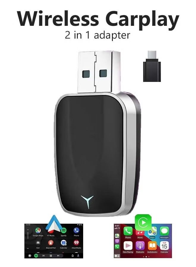 Mini Wireless Carplay Adapter, Convert Wired to…