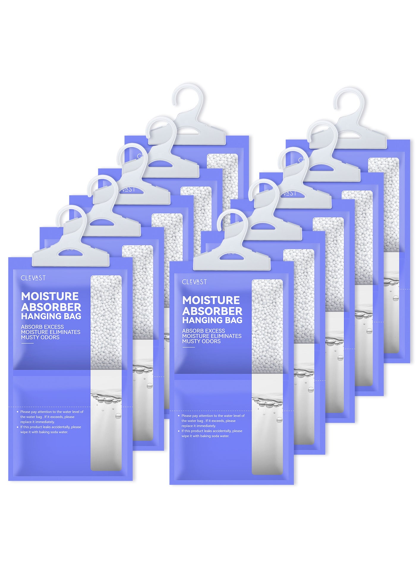Compare CLEVAST Moisture Absorbers Packets 230gpack  10 Pack, Dehumidifier Bags for Closet, Hanging Humidity Absorber in Wardrobes, Bedrooms, Bathrooms at KSA Price