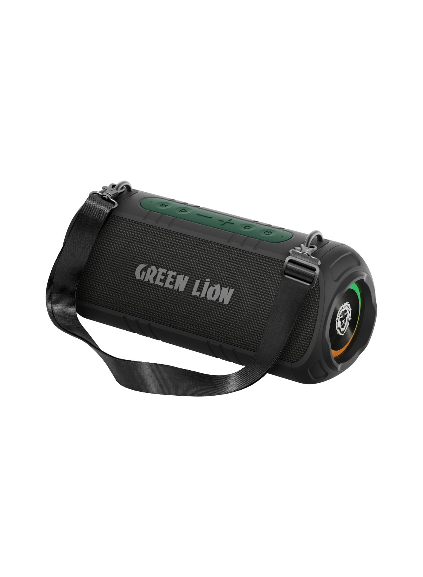Compare Portable Speaker with RGB Lights, 4.5 Playtime, IPX7 Rating, 3600mAh Rechargeable Battery, Shoulder Strap, Powerful Sound, HandsFree Calls, BT&AUX&USB at KSA Price