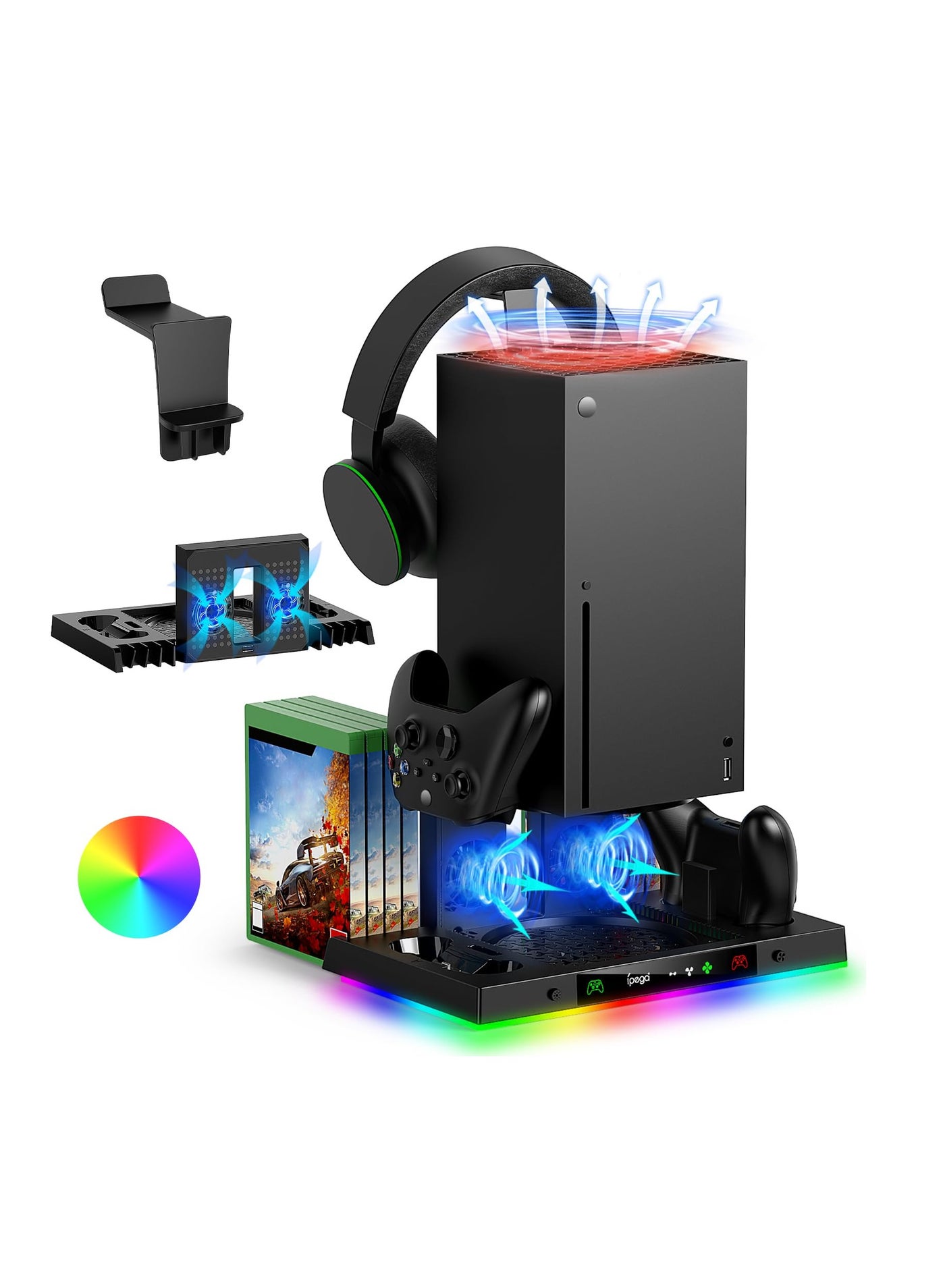 Compare Upgrade Cooling Fan Stand with Charging Station for Xbox Series X Console and Controller at KSA Price