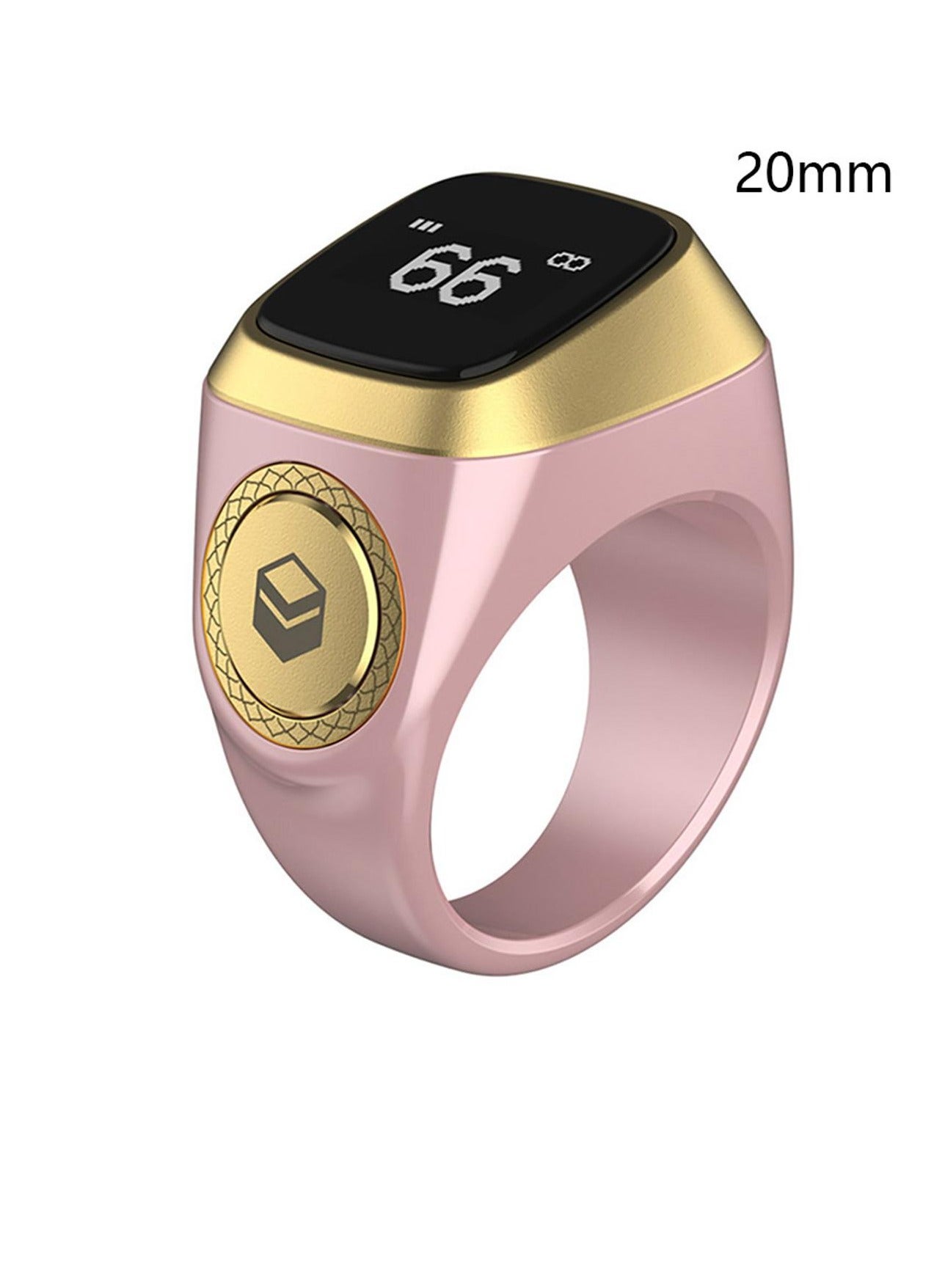Zikr Smart Tasbih Ring 20mm Pink