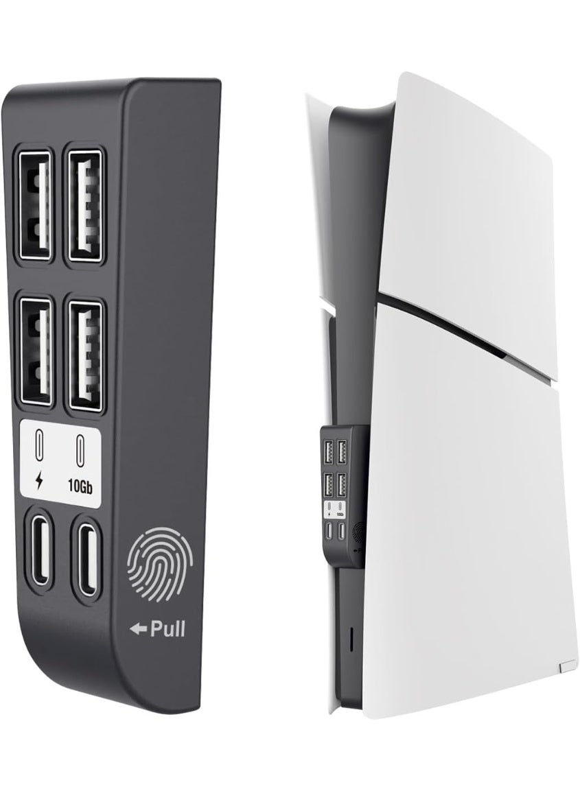 6 Ports HUB Extender for PS5 Slim,High-Speed…