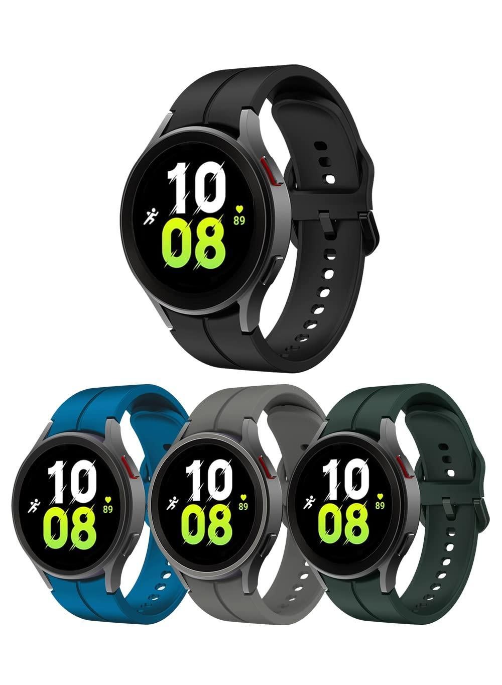 4-Pack Silicone Replacement Strap for Samsung Galaxy…
