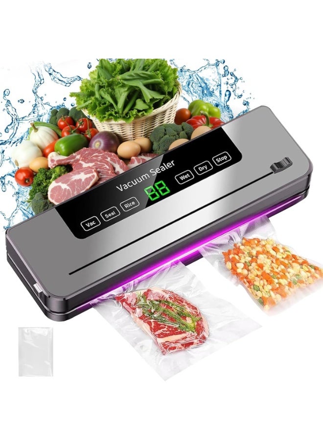 Vacuum Sealer Machine, 6-in-1 Food Sealer for Freshness…