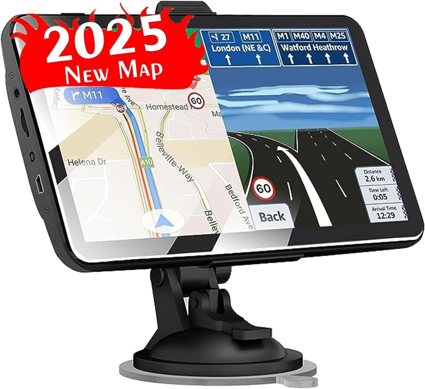 Compare LONGRUF 2025 Car GPS Navigator 7Inch Touchscreen with Real Voice Prompts and Speed Camera Alerts at KSA Price