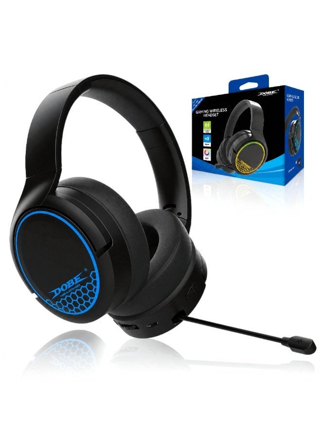 Compare DOBE Wireless Gaming Headset PS5 PS4 Switch PC Phone 2.4G Bluetooth RGB Mic at KSA Price