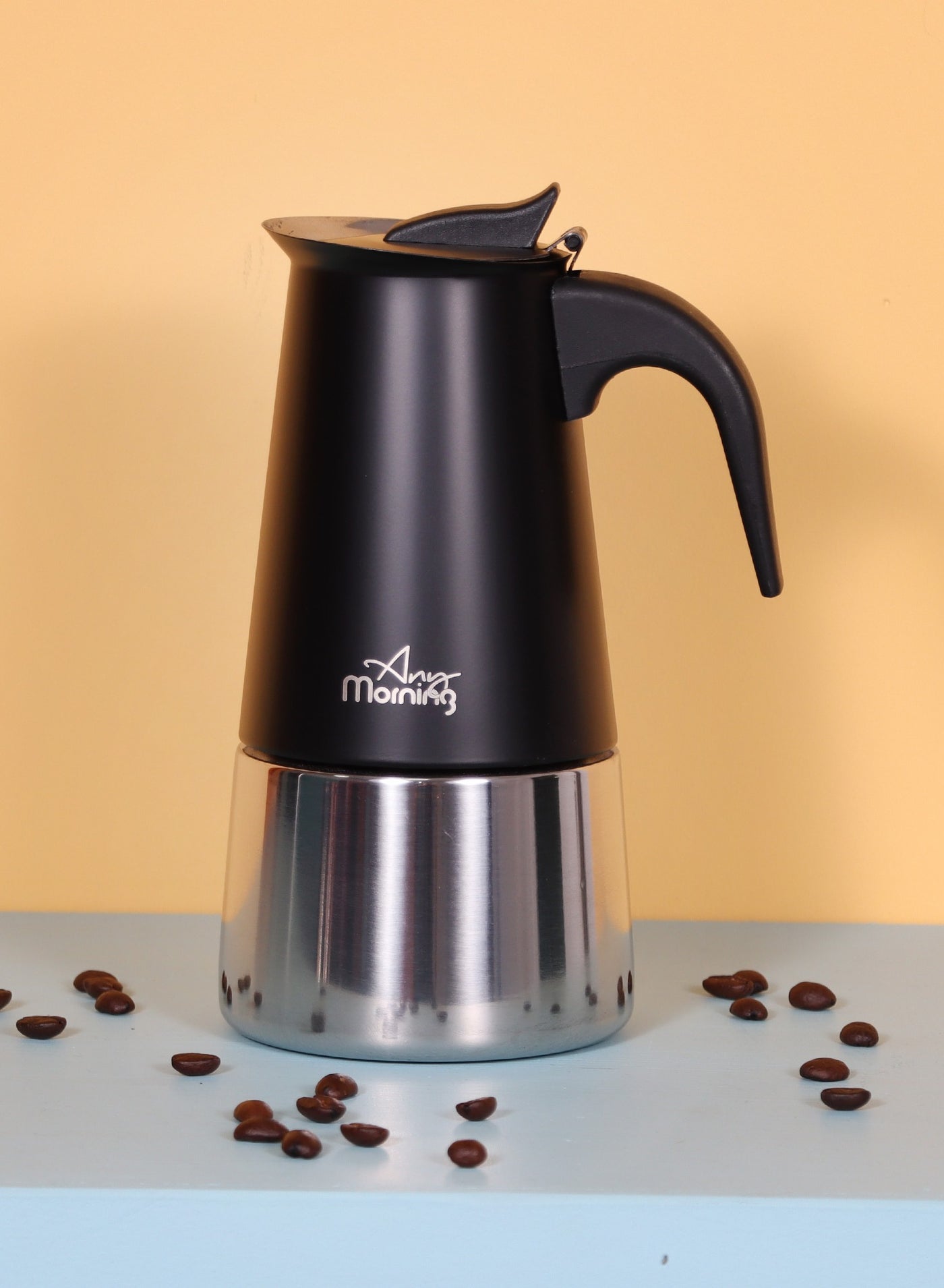 Stovetop Espresso Coffee Maker 300ml, Stainless Steel…