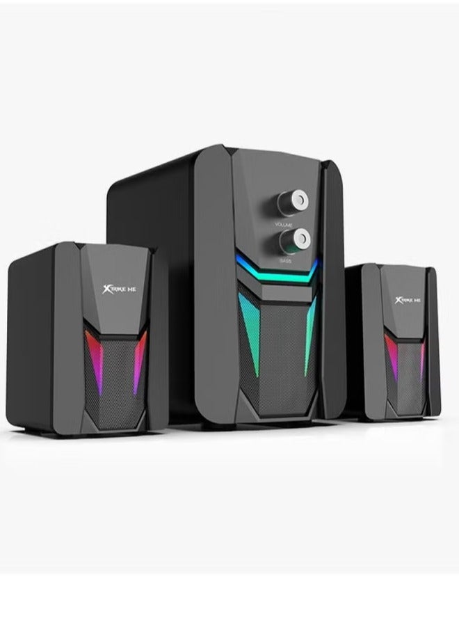 Compare SK612 Stereo Sound 2.1 Multimedia Speakers With RGB Backlight at KSA Price