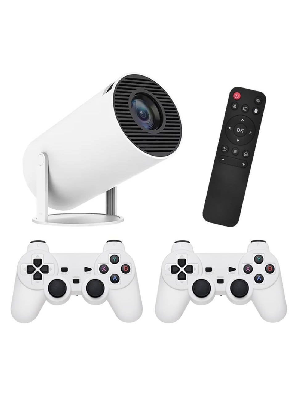 Compare X10 Plus Retro Game Console with Projector, 4K HD Retro Game Projector with 2 Wireless Controllers, HDMI Output, WIFI at KSA Price