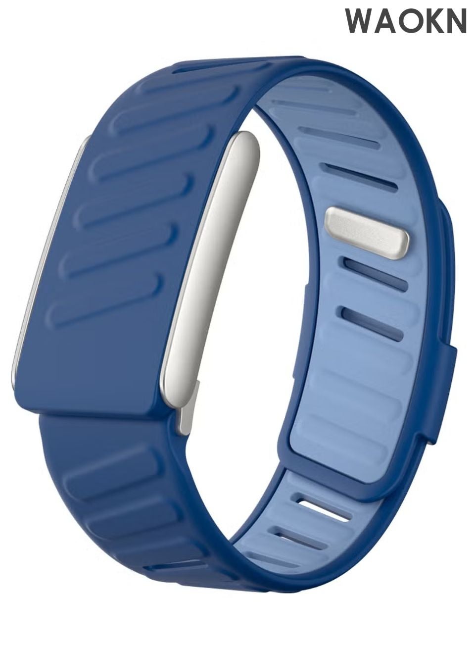 Compare Silicone Wristband Compatible , suitable for  WHOOP Watch 5.0 Band , Soft Silicone Watch Strap , Sports Loop Strap for Men & Women with Metal Frame Connector , Waterproof sports strap , unisex , blue . at KSA Price