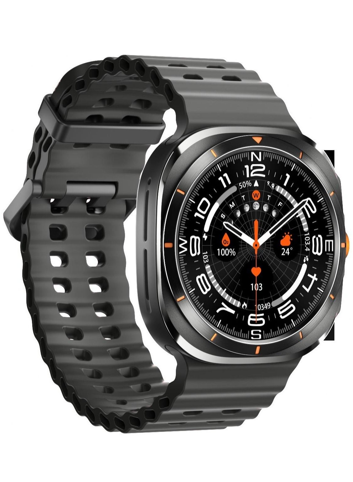 Compare W7 Ultra Smart Watch for Men, 1.43Inch AMOLED Display, Bluetooth Calling, PhoneLinked GPS Navigation, SOS and IP68 Water Resistance, Black at KSA Price