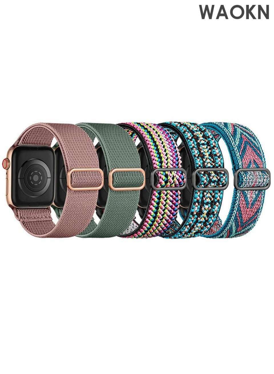 Compare Watch band Replacement Bracelet for Compatible with  Band 49mm 46mm 45mm 44mm 42mm? Woven Sport Loop Strap for Men and Women, with Hook and Loop Fastener, Quick Release Watch Straps for Men and Women at KSA Price