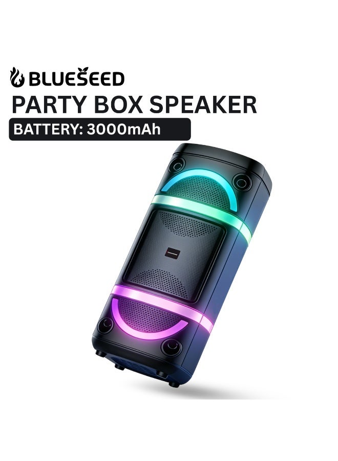 BLUESEED BS-115 Party Box Speaker, Dual 8-Inch…
