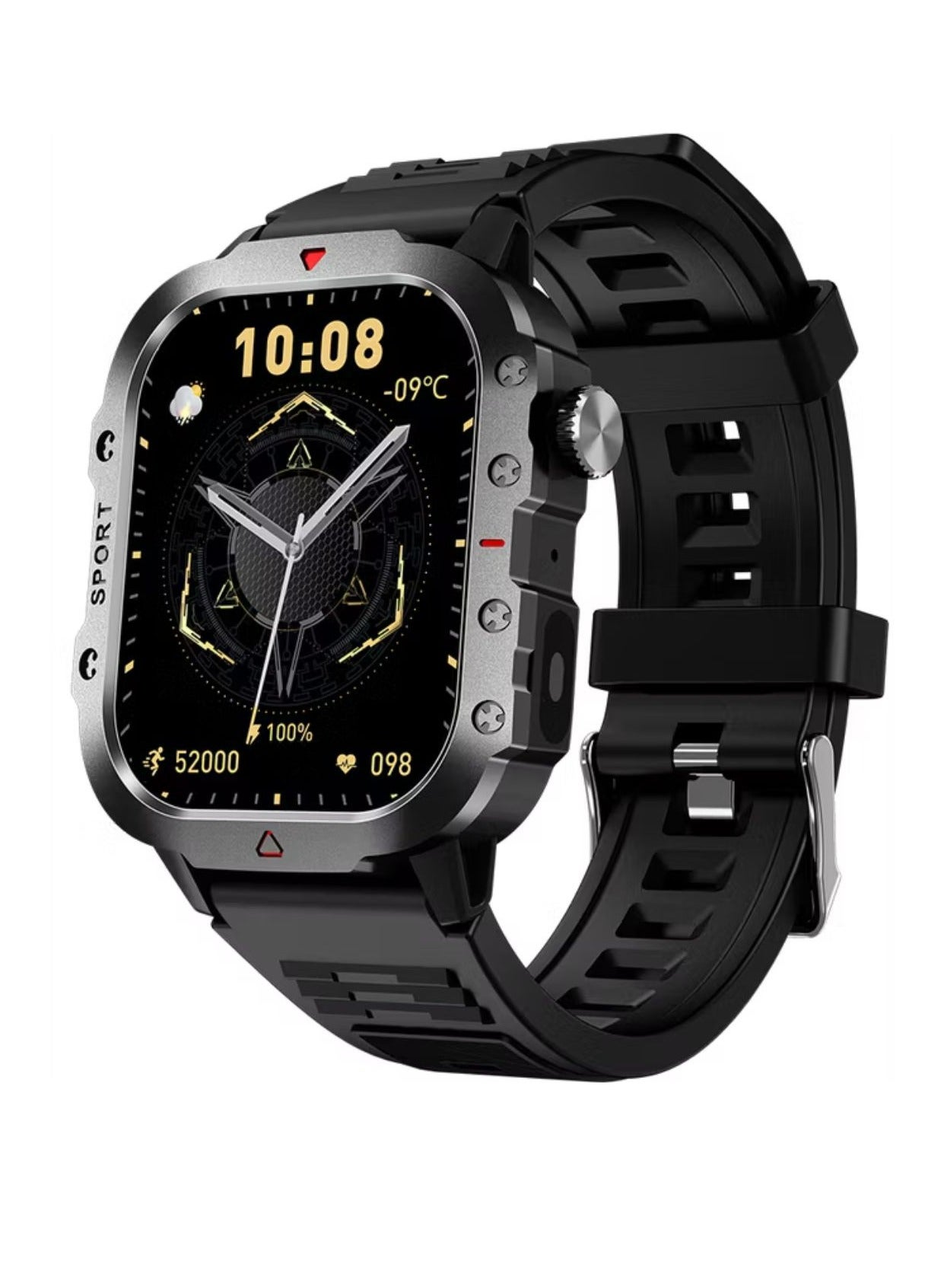 Compare Gravix Smart Watch with Multiple Sport Modes, 200mAh Battery Capacity, Remote Capture, IP65 Water Resistance Level, Bluetooth Version 5.3, Heart Rate Monitor  Black at KSA Price
