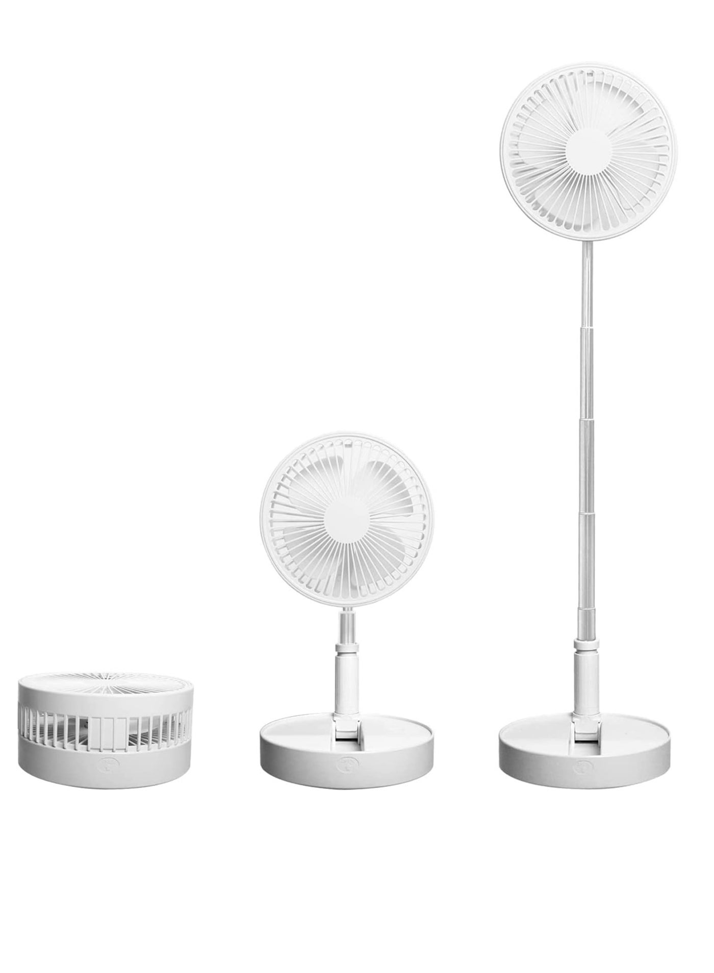 Mini Desk Fan 7200mAh Battery Portable Foldable…