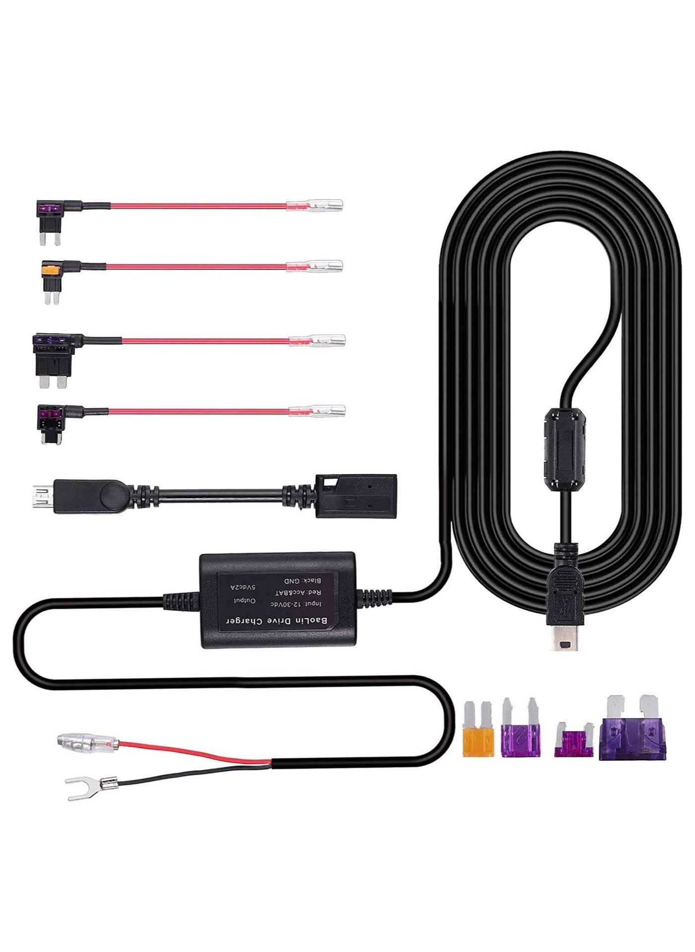 10ft Hard Wire Kit for Dash Cam with Mini/Micro/Micro2…