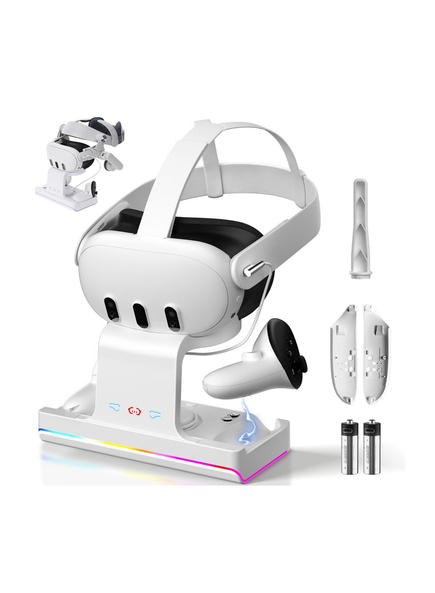 Charging Dock for Oculus/Meta Quest 3 with RGB…