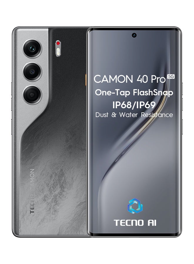Camon 40 Pro Dual SIM Galaxy Black 12GB RAM…