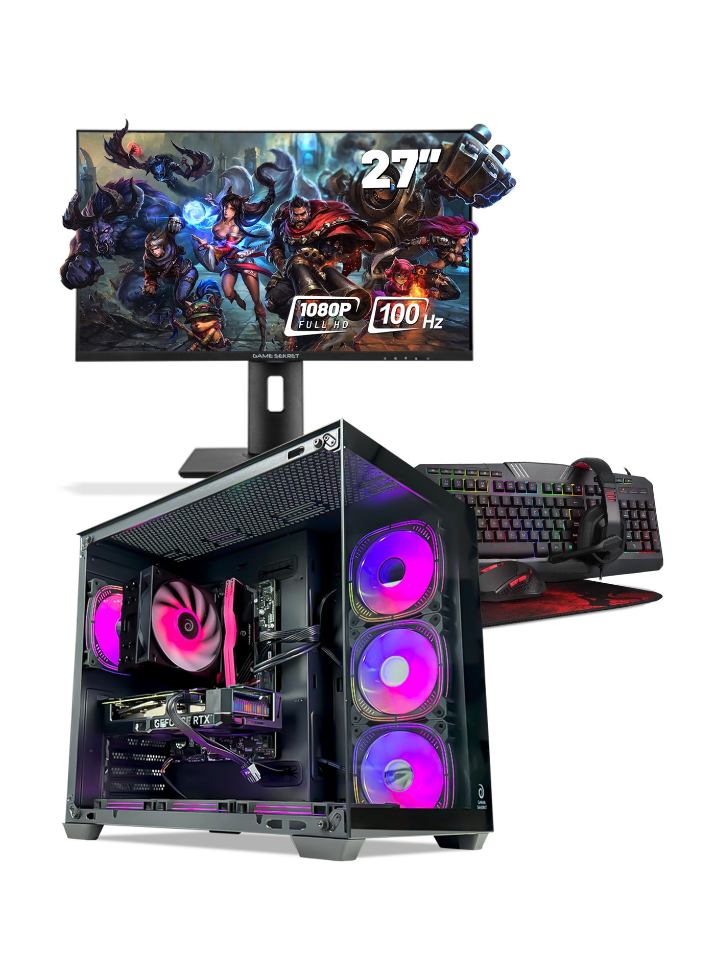 Pro Gaming PC Bundle - Intel Core i5-14400F…