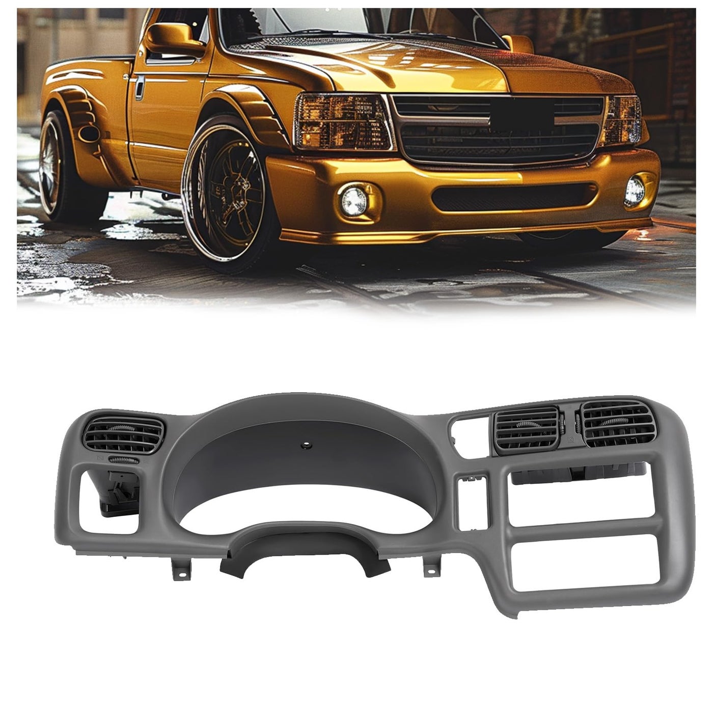 Compare HECASA Dashboard Radio Panel Compatible with 19982002 Chevy Chevrolet S10 Blazer GMC Jimmy Dash Trim Bezel ABS Plastic Gray Fit Single Din Radio at KSA Price
