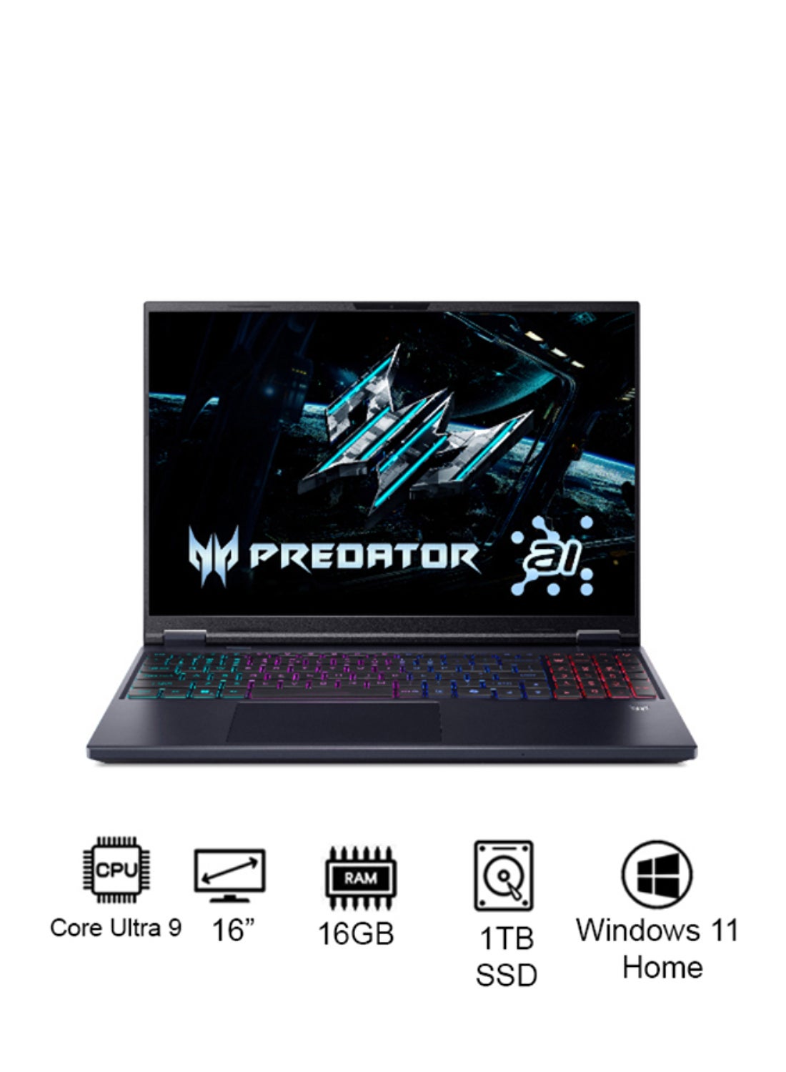 Compare Predator Helios Neo 16 Gaming Laptop 14th Gen Intel Core Ultra 9275HX 24 Cores Upto 5.4GHz16GB DDR5 6400MHz RAM1TB SED SSD Storage8GB NVIDIA®GeForce®RTX 5060 Graphics16 WQXGA IPS 180Hz DisplayW11Killer WiFi6EThunderbolt 44Zone RGB Backlit at KSA Price