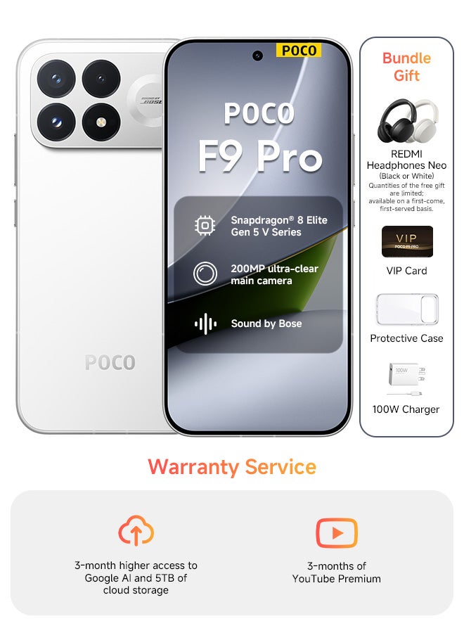 POCO F9 Pro Dual SIM 5G White 12GB RAM…