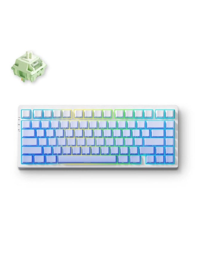 Compare G75 Pro 75% TriMode Gaming Mechanical Keyboard – HotSwappable Gasket Mount, DoubleShot PBT Keycaps, Matcha Latte Switch, SouthFacing RGB, MultiLayer Foam, 2.4GHz Wireless, Bluetooth & Wired USBC, RGB, Glacier Gradient | G7514A at KSA Price