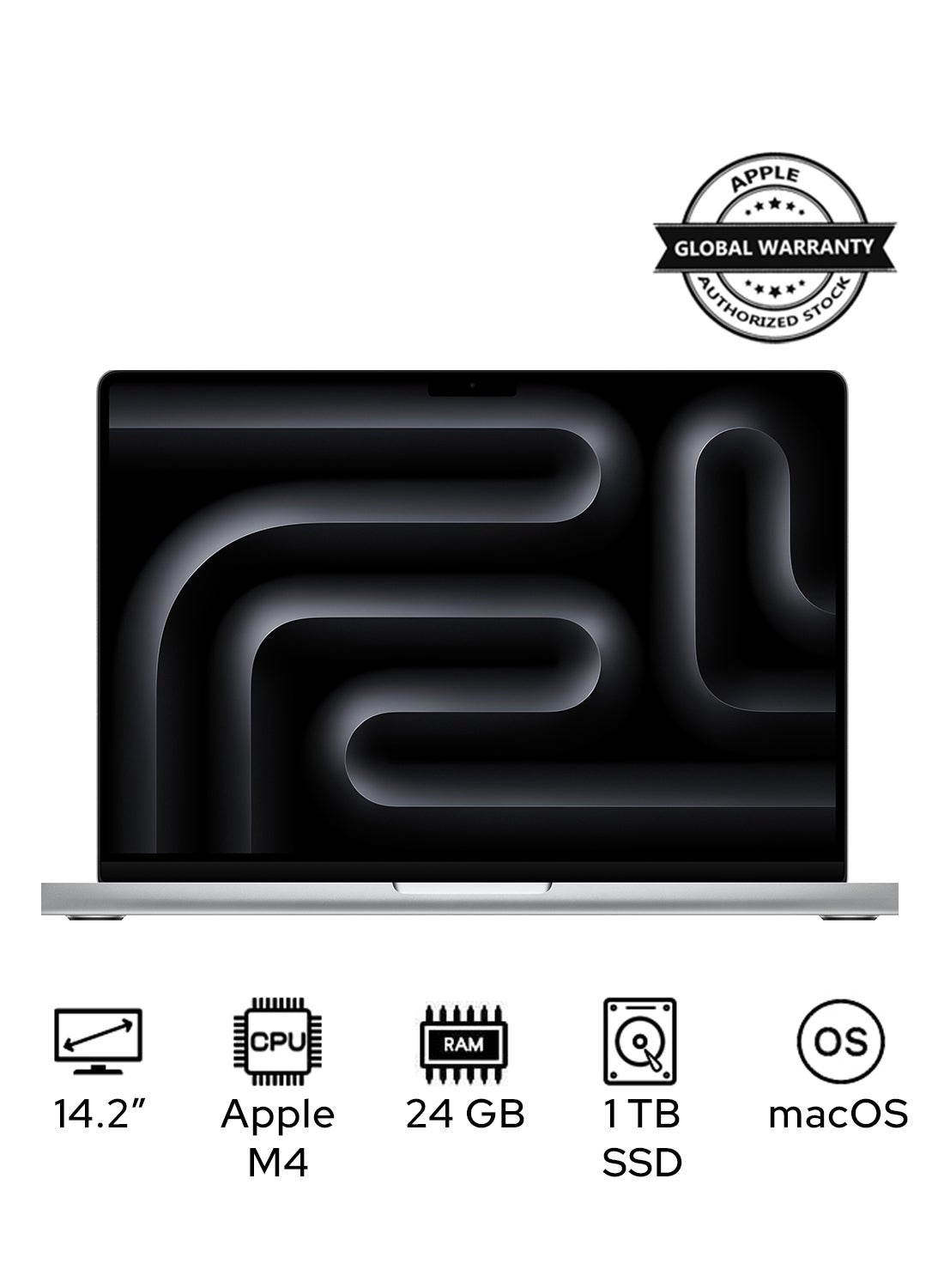 Compare MacBook Pro MCX14 With 14.2 Inch Display,  M4 Chip 10Core CPU 10Core GPU | 24GB RAM | 1TB SSD | macOS | EnglishArabic Silver at KSA Price