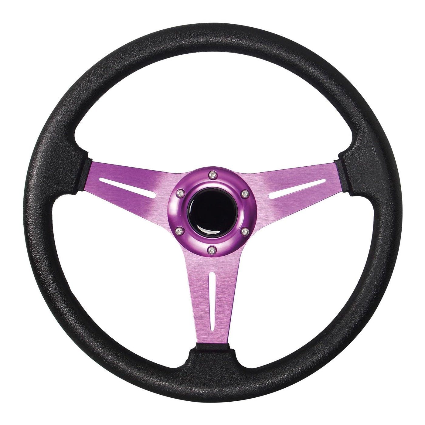 YEHICY Auto Racing Flat Steering Wheel with Purple…
