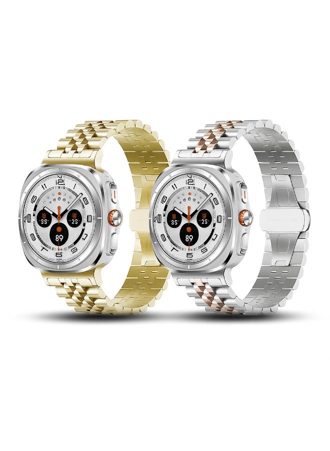 (Pack of 2) Stainless Steel Watch Bands Compatibile…
