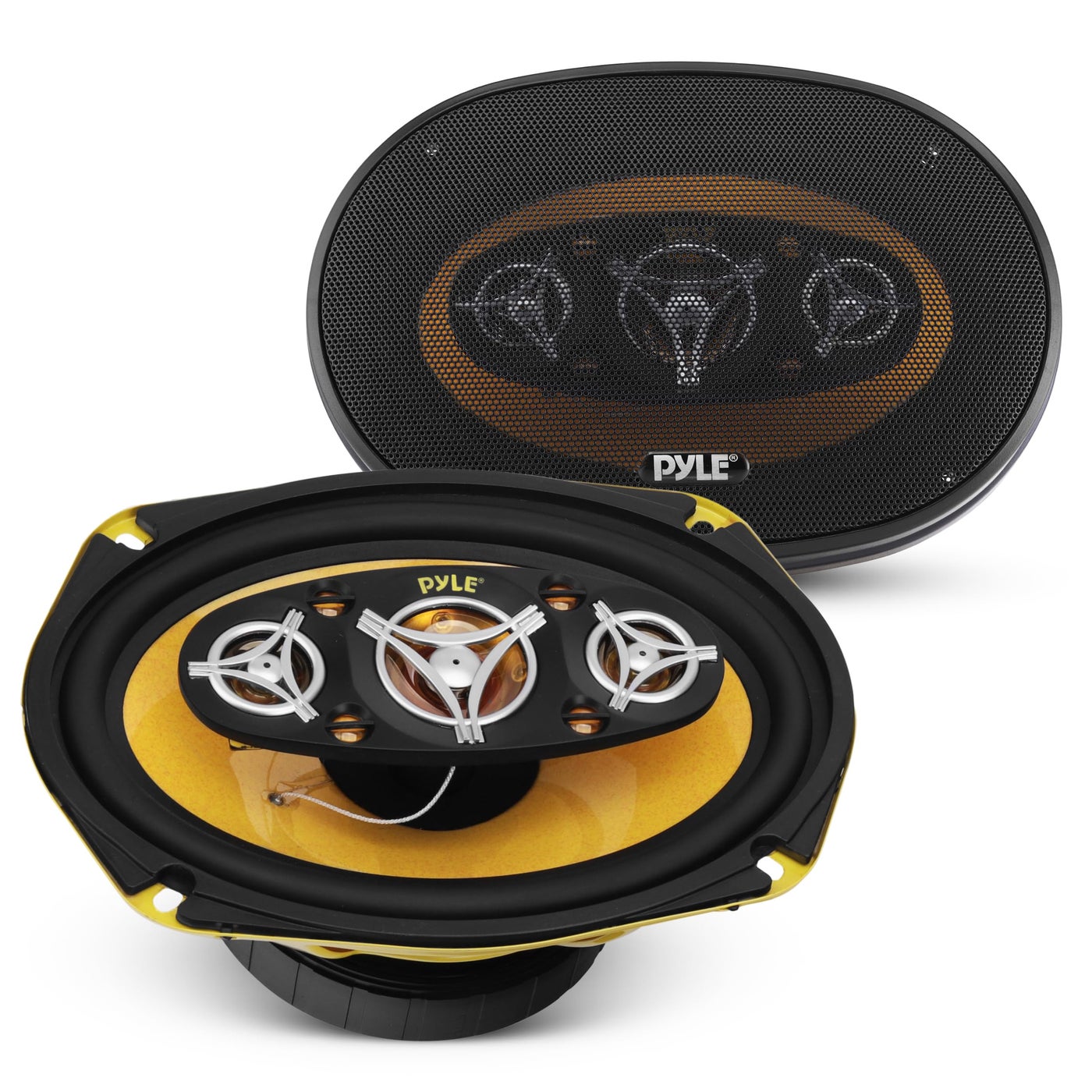Compare Pyle Car Eight Way Speaker System Pro 6 x 9 Inch 500W 4 Ohm Mid Tweeter Component Audio Sound Speakers For Car Stereo w 120 Oz Magnet Structure 355 Mount Depth Fits Standard OEM PLG698 Pair at KSA Price