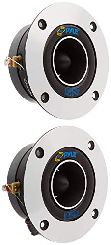 Compare Pyle Pro 1” Inch Car Audio Tweeters, 300 Watt Power, 2kHz25kHz Frequency Range, 48 Ohm Impedance, Kapton Voice Coil, Aluminum Bullet Horn, Mylar Capacitor, Rugged Structure, Easy Installation at KSA Price
