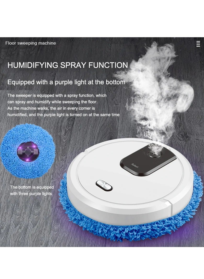 Compare Smart Sweeping and Mop Robot Vacuum Cleaner Dry and Wet Mopping Rechargeable Robot Home Appliance with Humidifying Spray at KSA Price