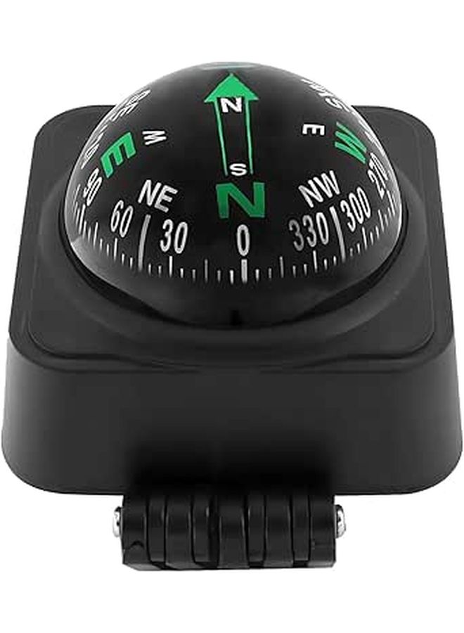 Adjustable Car Dashboard Compass Small Black 2.6…
