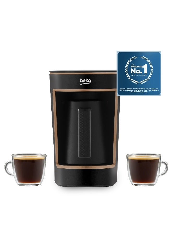 Compare Turkish Coffee Machine, 5 Cup Capacity, One Touch Control, Foamy Turkish Coffee, Audio Warning System, CookSense2 Technology 650 ml 580 W TKM2341BC Copper and Black at KSA Price
