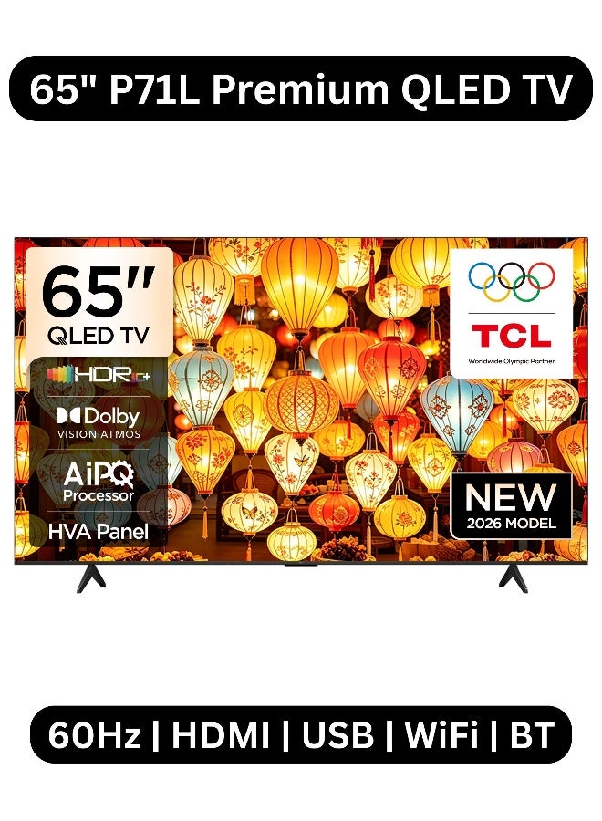 TCL 65P71L 65 Inch P71L 4K Premium QLED Smart…