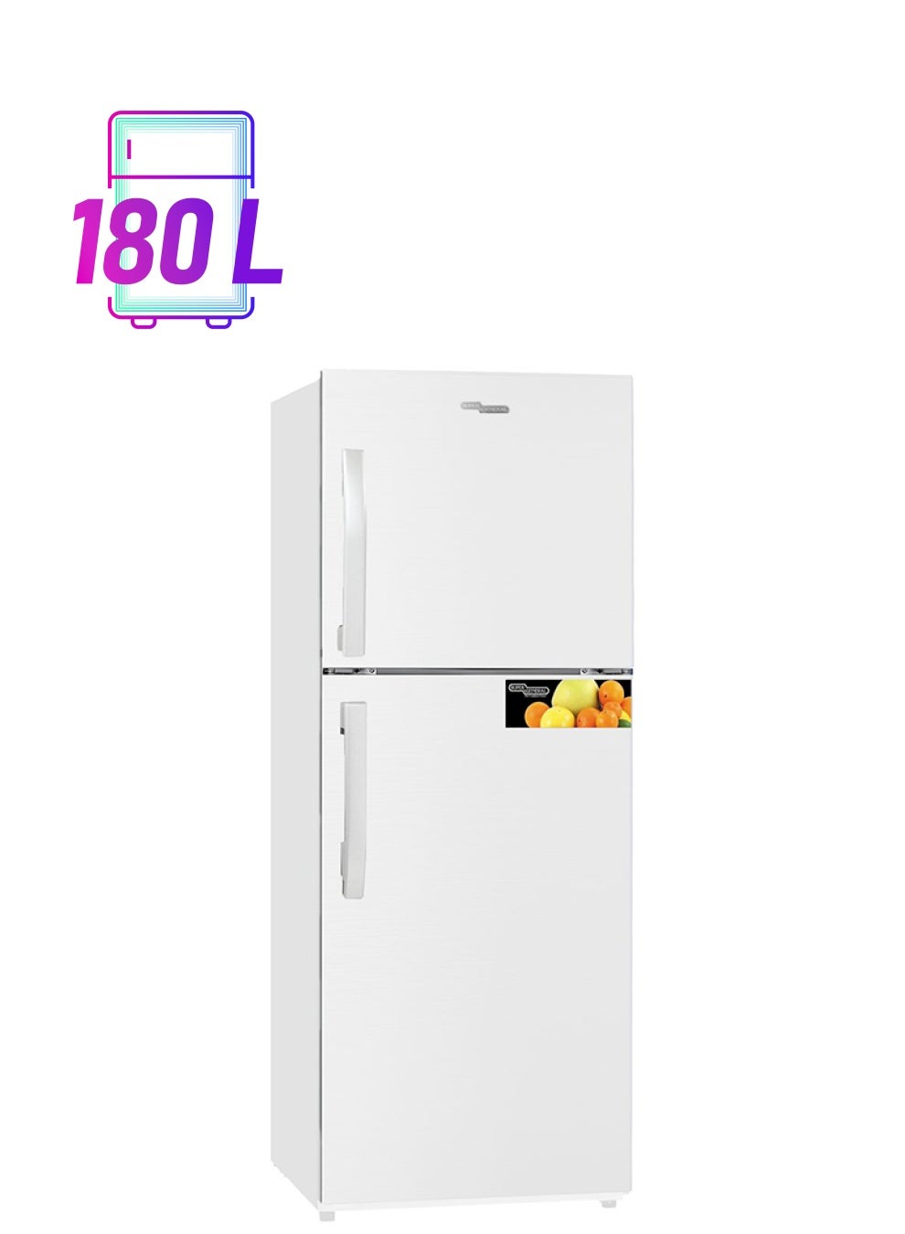 Compare Gross Capacity And 180L Net Capacity, Double Door NoFrost Refrigerator SGR255 White at KSA Price