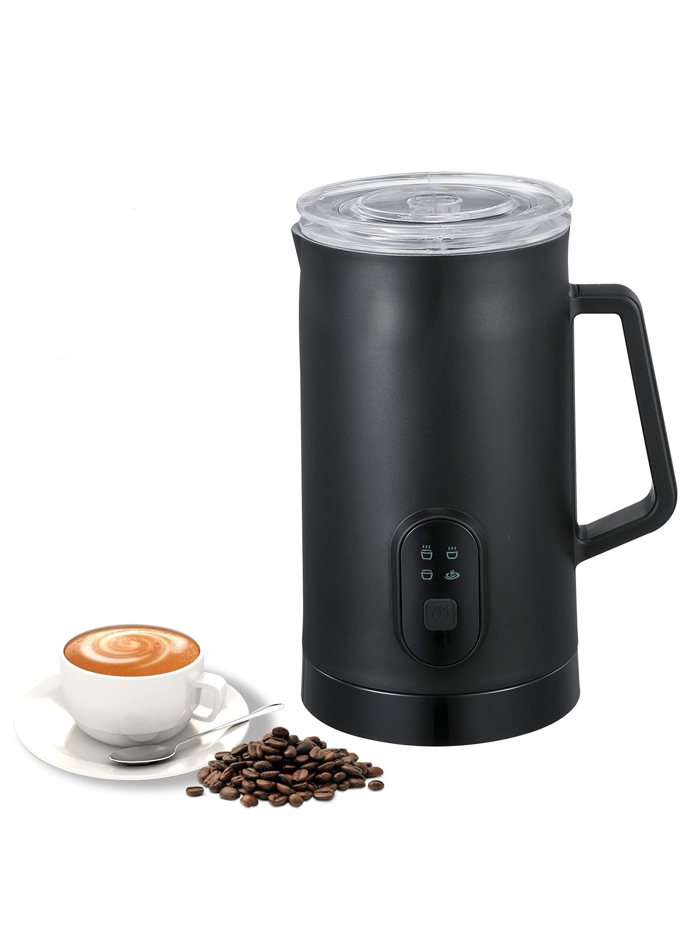 Compare Baeskii Milk Frother 2024, Upgraded 4in1 Electric Milk Steamer, 580ml Automatic Hot and Cold Foam Maker and Milk Warmer for Latte, Cappuccinos, Macchiato, 400W, Black at KSA Price