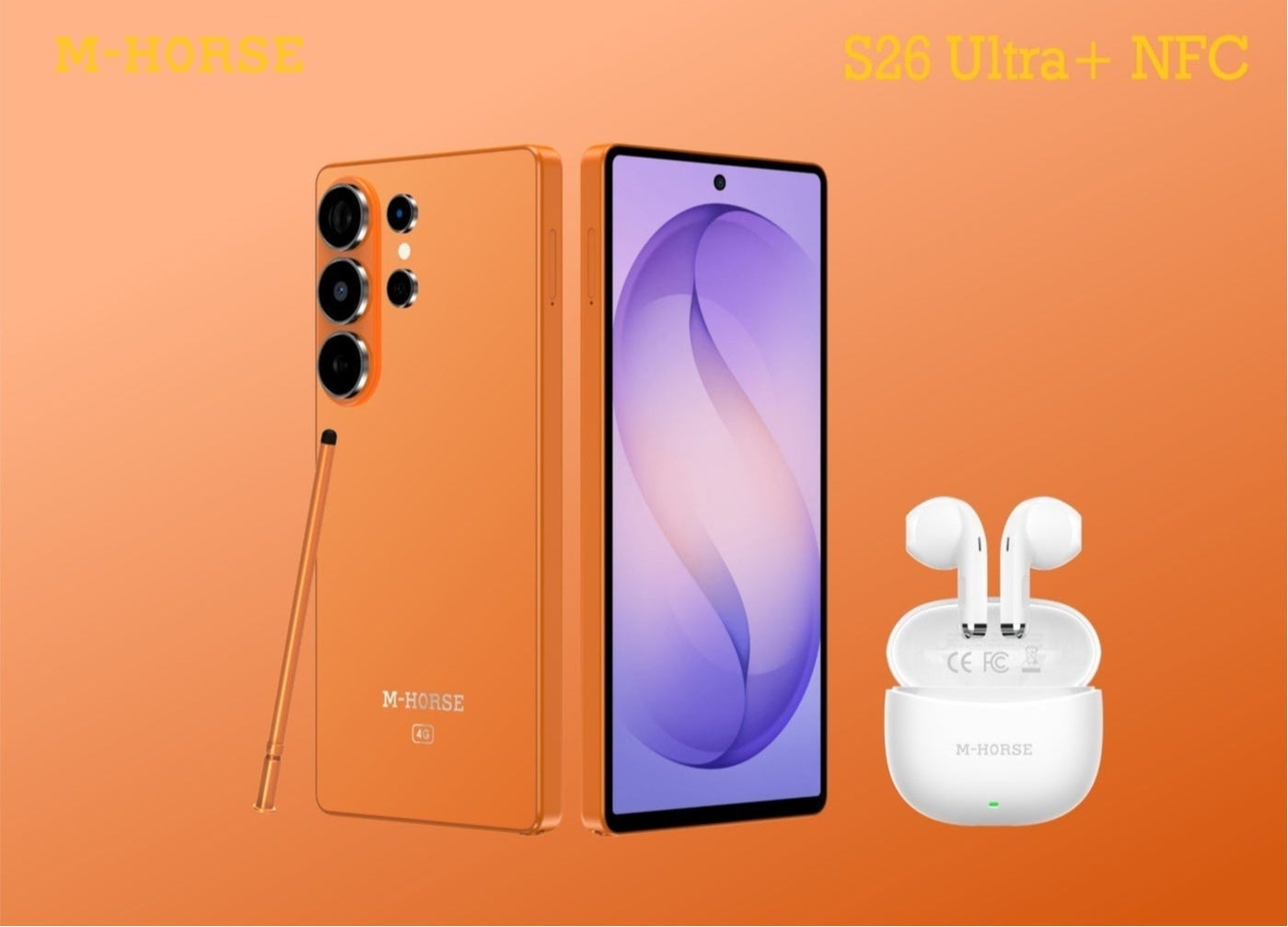 M-HORSE S26 Ultra+ NFC Smartphone, 12GB RAM,…