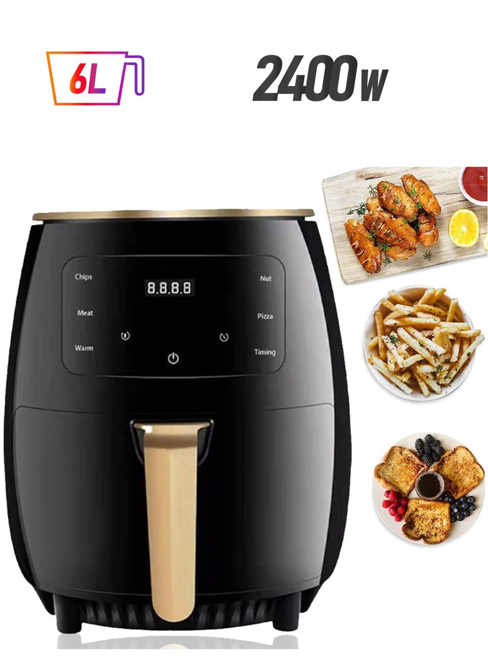 Silver Crest Multifunctional Digital Touch Air…