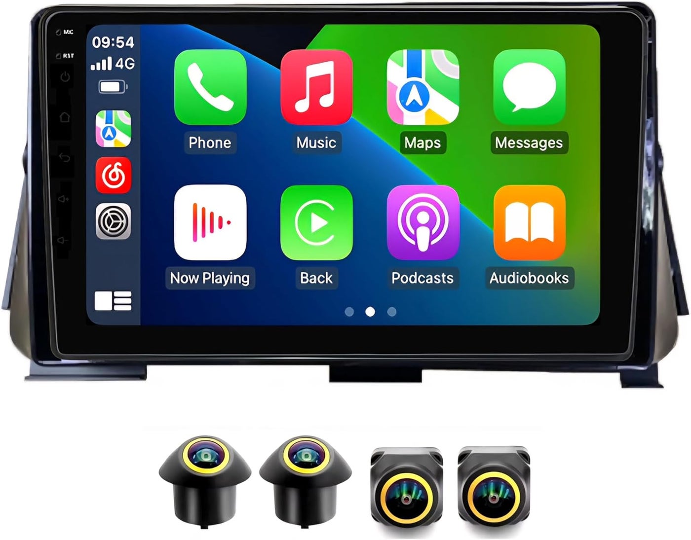 Compare Android Car Stereo for Nissan Sunny 2020–2024, 9Inch Touch Screen, Wireless Apple CarPlay & Android Auto, Builtin WiFi GPS DSP, FMAM Bluetooth, AHD 360° Panorama Camera Included, Fast Interface 4GB RAM + 32GB ROM at KSA Price