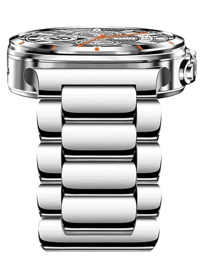 Compare Stainless Steel Band Compatible with Samsung Galaxy Watch Ultra 47mm 2024 – Premium No Gap Business Metal Strap for Galaxy Watch 7 Ultra – Stylish Replacement Wristband for Men & Women at KSA Price