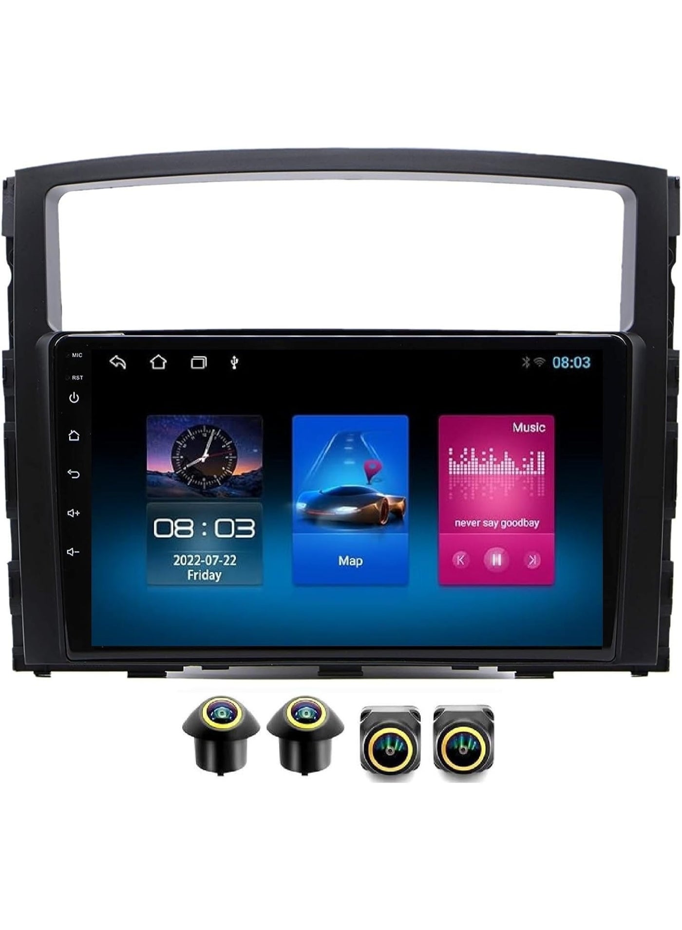 Compare Android Car Stereo for Mitsubishi Pajero 20062016 4GB RAM 64GB ROM Support Carplay, MLink WiFi BT, Radio GPS, 9 Inch IPS.QLED, Screen with 360D Camera Included at KSA Price