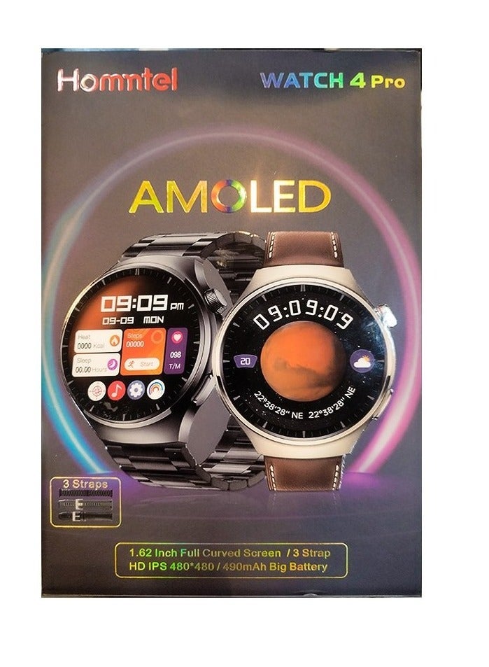 Compare Classic Series Smart Watch with Call Function Health Monitoring Voice Assistant Compass and HD Display Includes 3 Interchangeable Straps at KSA Price