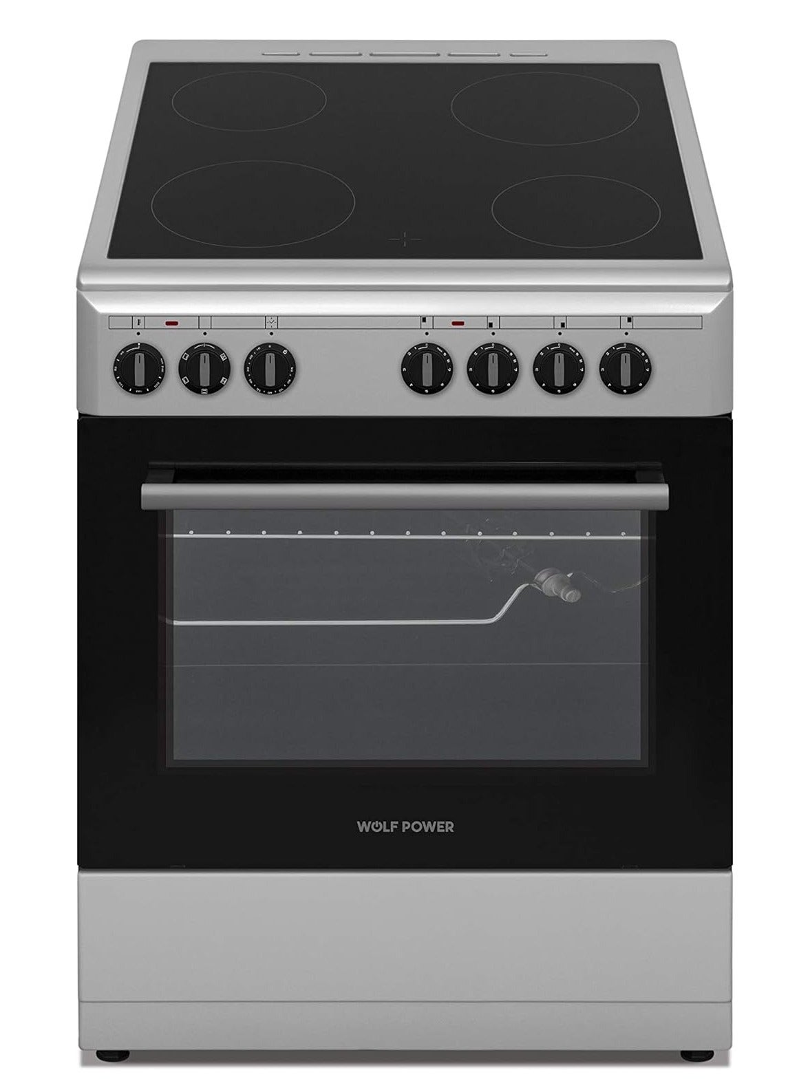 Freestanding 60X60 cm Ceramic Cooker, 4 Cooking…