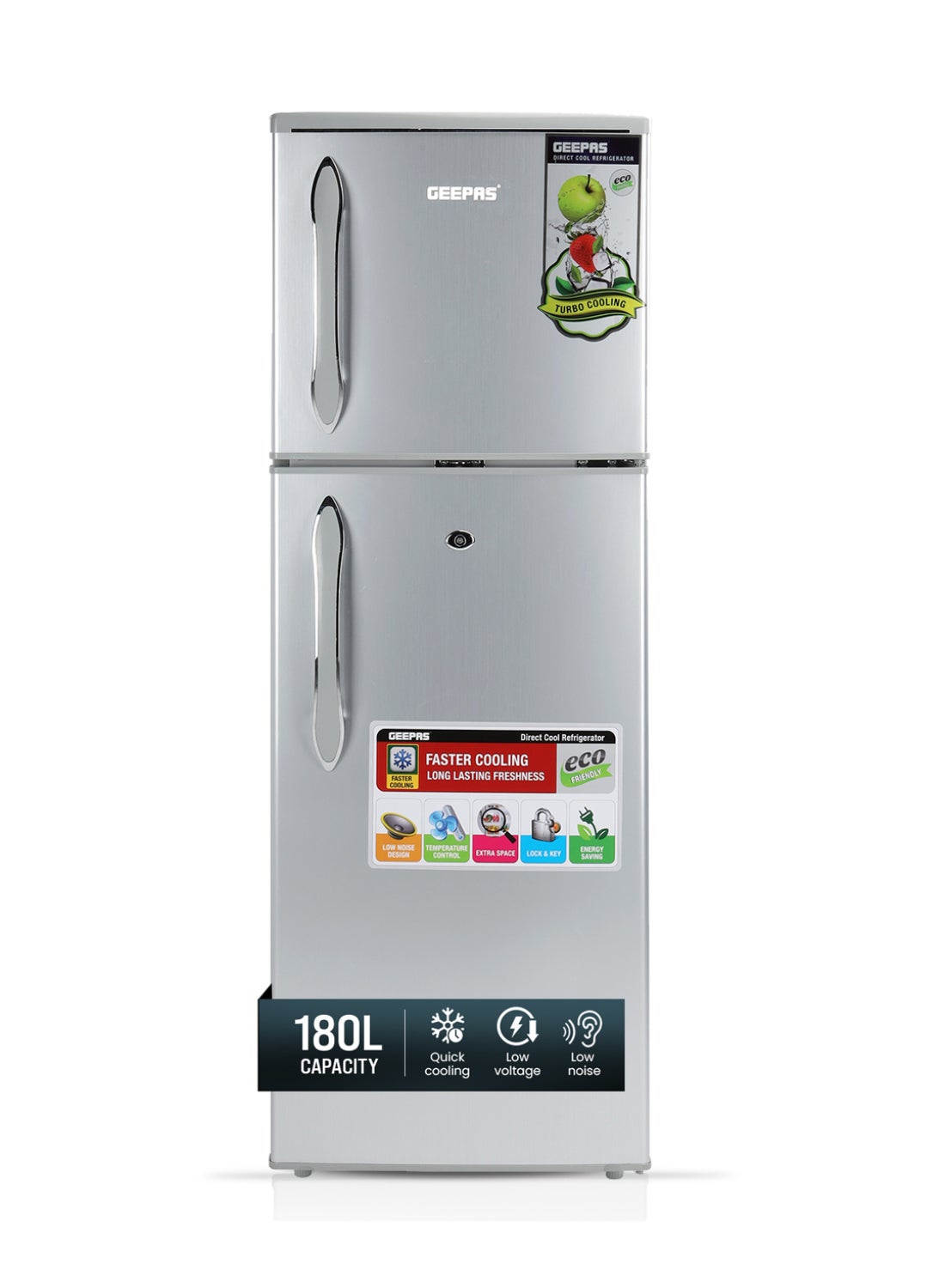 180LGross/ 132L Net Capacity, Double Door Refrigerator…
